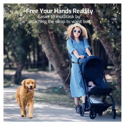 Reflective Dog Leash - Night Visible, Safe for Evening Walks & Runs